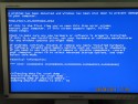 blue screen